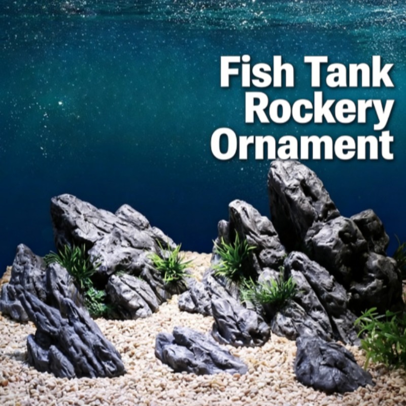 Aquarium Planted Set Up - Dekoracja Akwarium Symulacja Kamienia Skalnego Krajobrazu